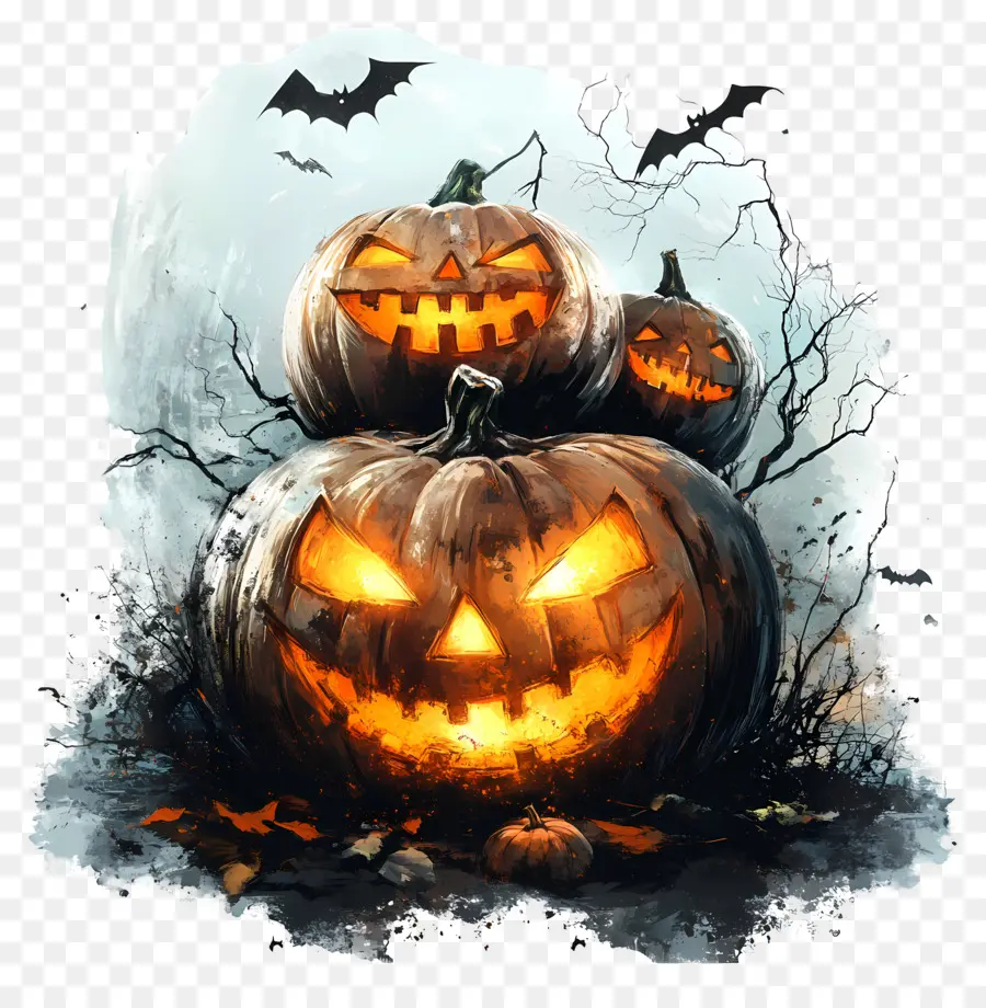 Noite De Halloween，Jack O' Lanternas PNG