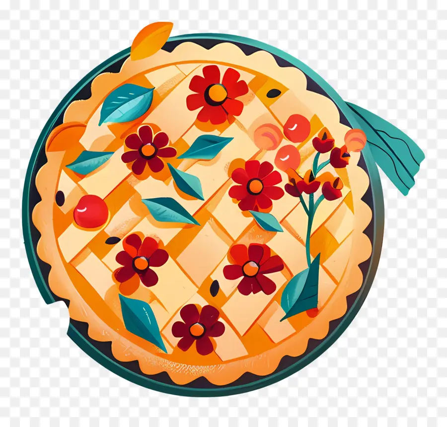 Torta De Ação De Graças，Torta Decorativa PNG