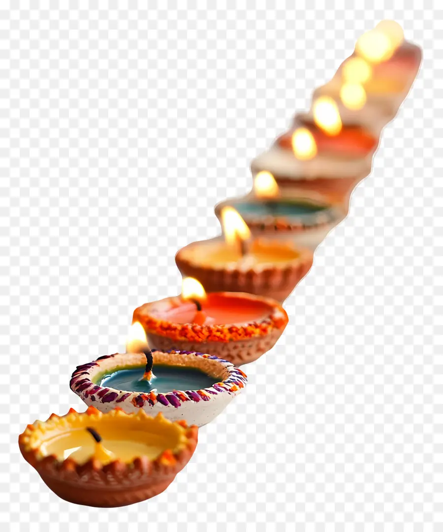 Deepavali，Fila De Diyas PNG