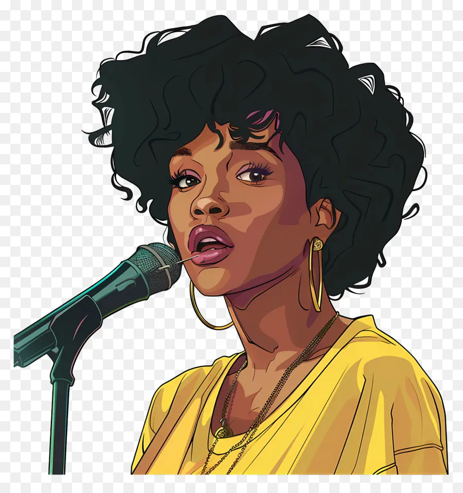 Whitney Houston，Mulher Cantando PNG