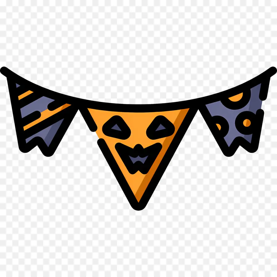 Bandeira De Halloween，Bandeirinha De Halloween PNG