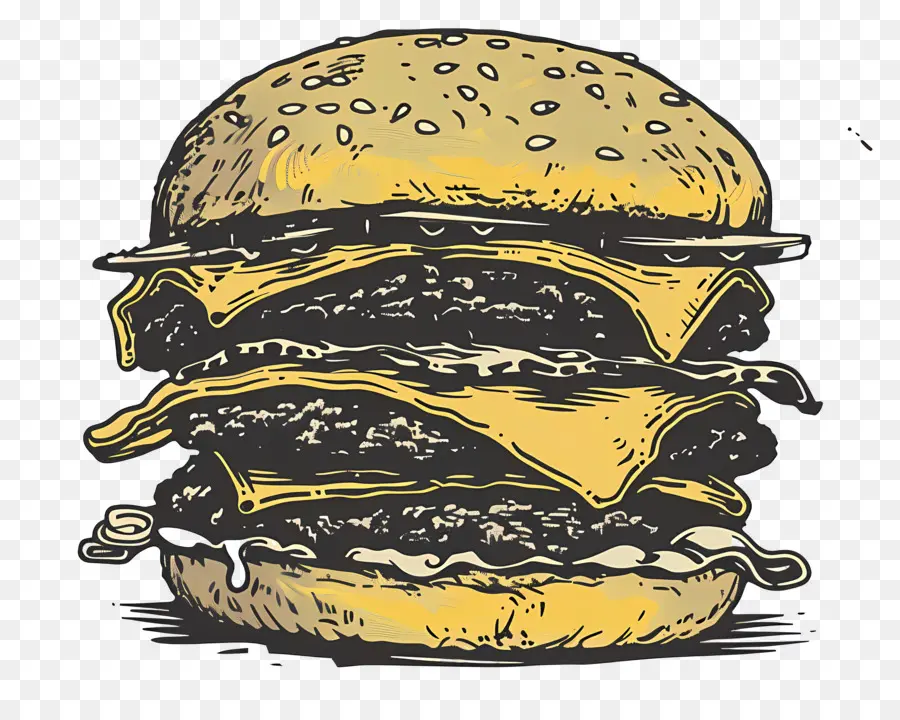 Hambúrguer Animado，X Burger PNG