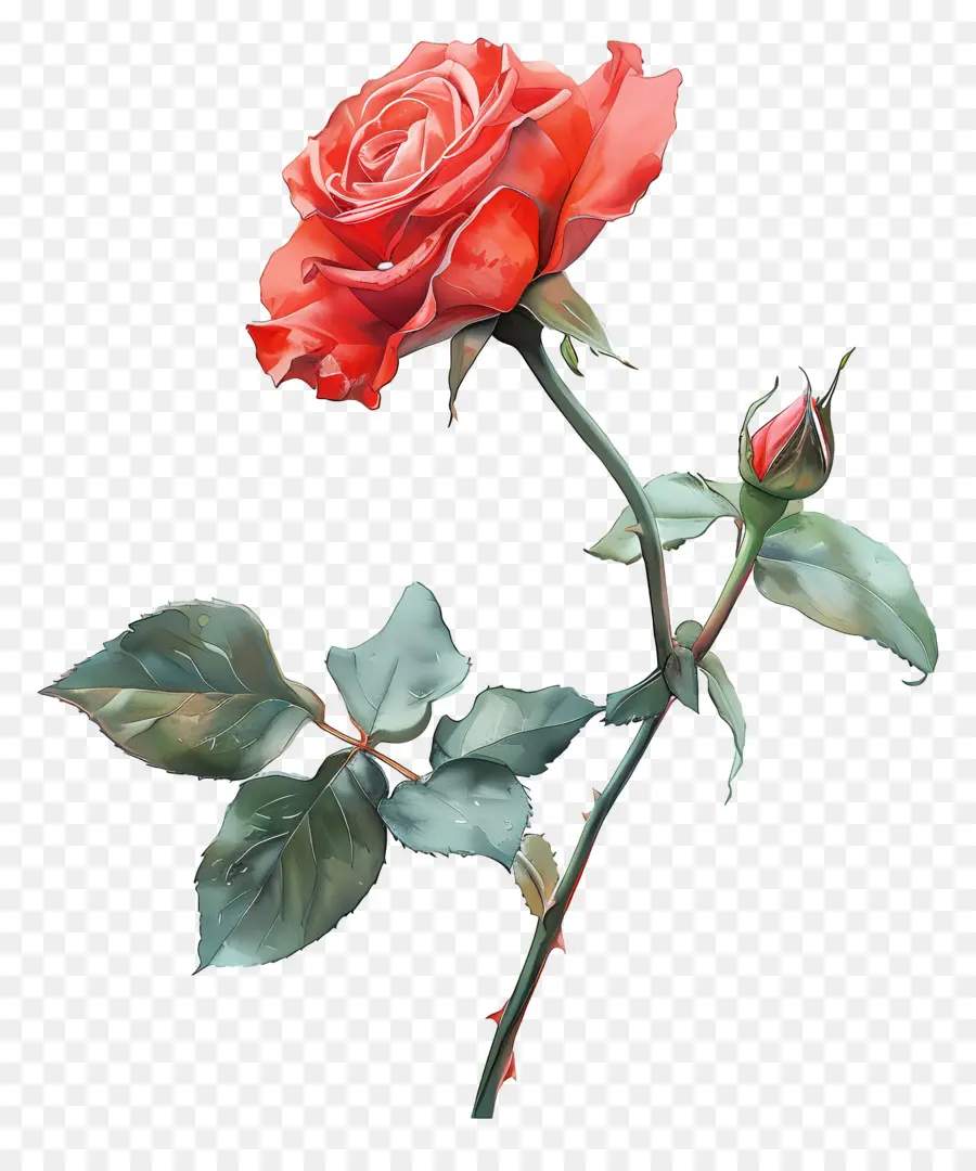 Aquarela Rosa，Rosas PNG