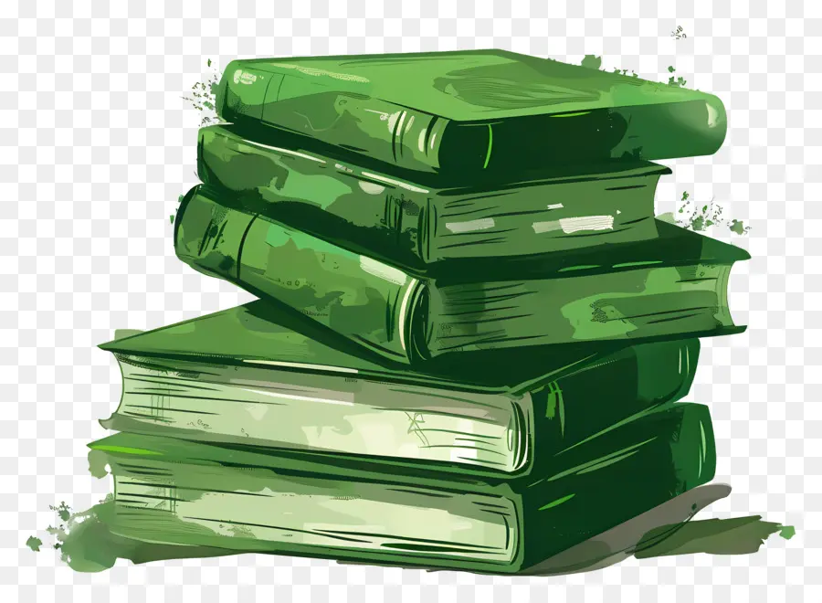 Livros Verdes，Pilha PNG