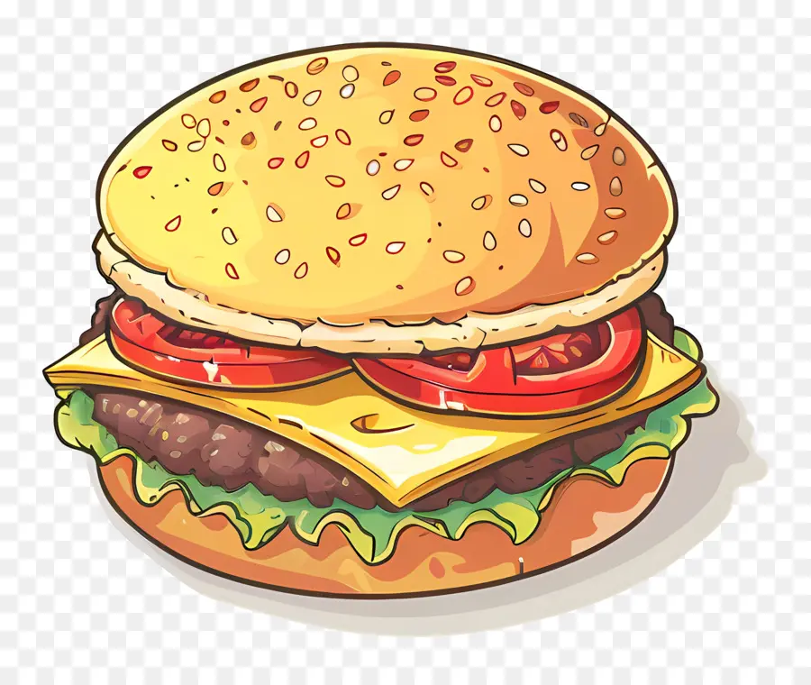 Hambúrguer Animado，X Burger PNG