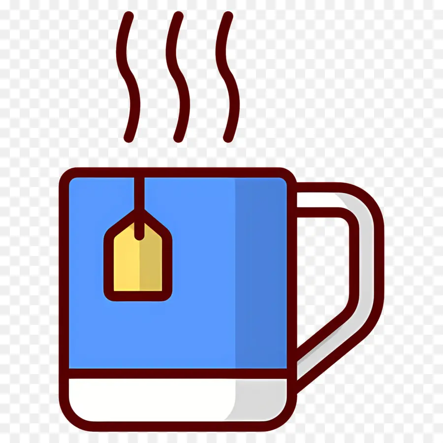 Café A Vapor，Caneca Vermelha PNG