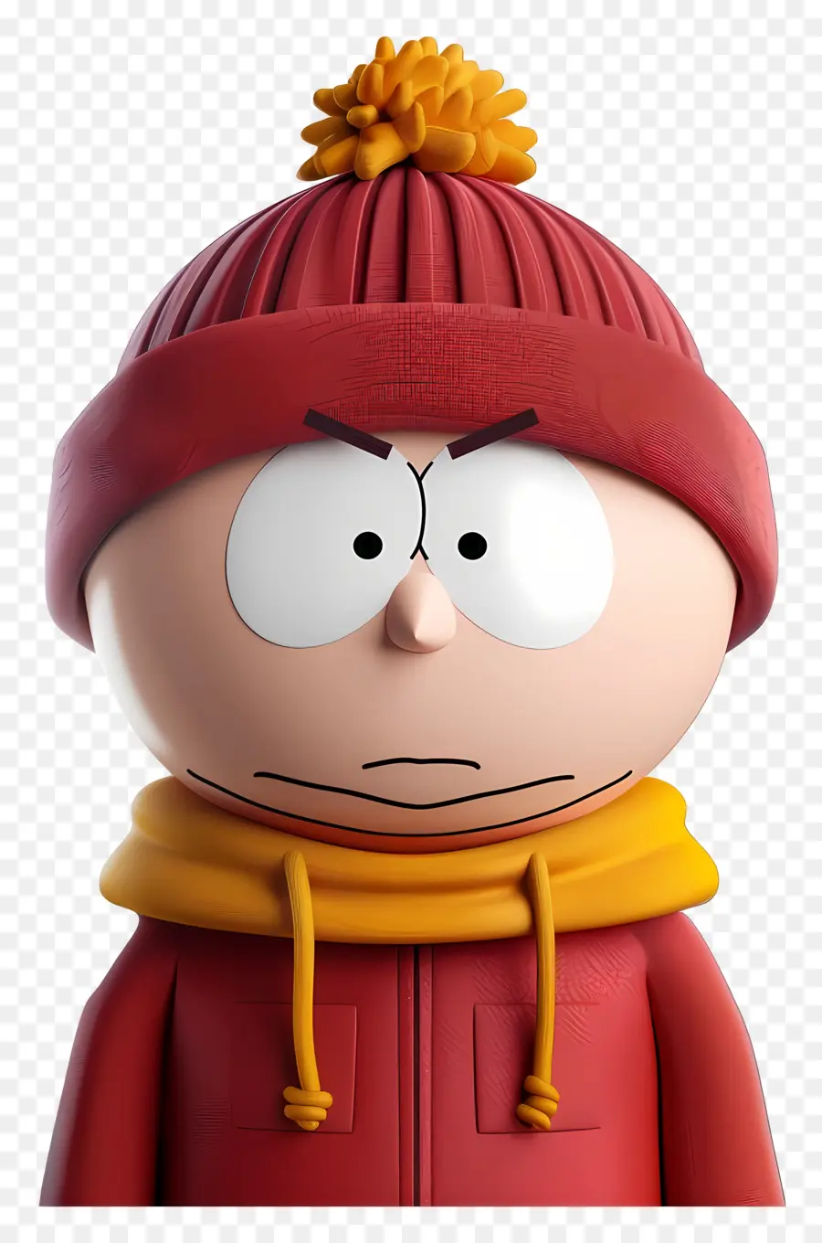 Eric Cartman，Personagem De Desenho Animado Com Chapéu Vermelho PNG