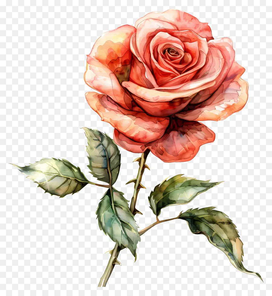 Aquarela Rosa，Buquê De Rosas Rosa PNG