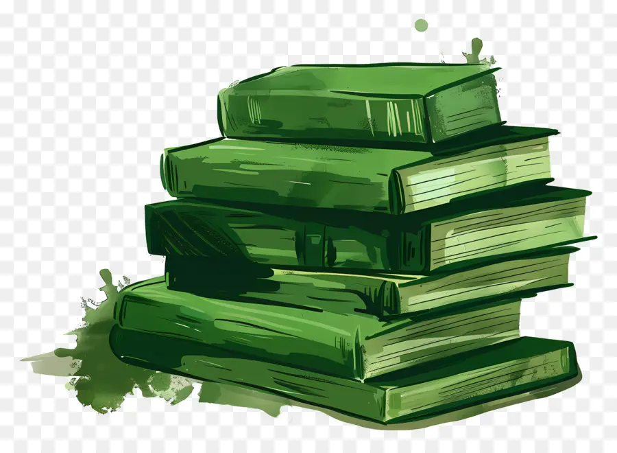 Livros Verdes，Pilha PNG