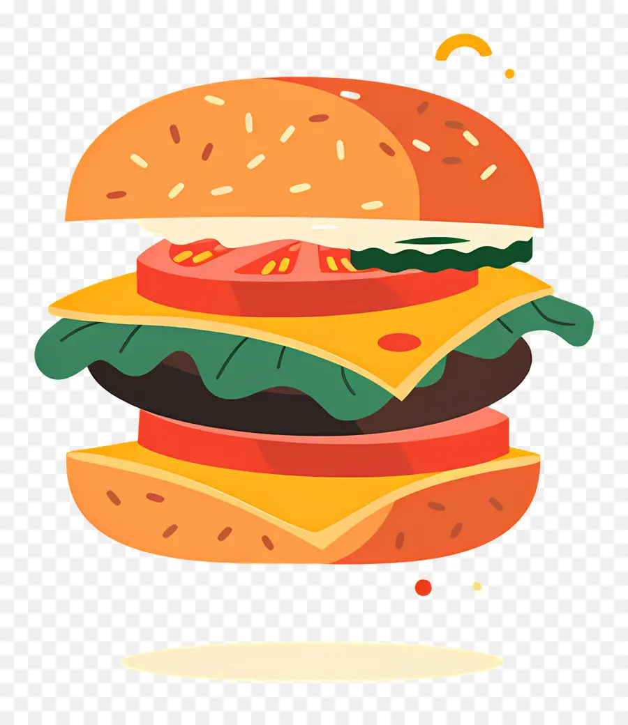 Hambúrguer Animado，Hamburger PNG