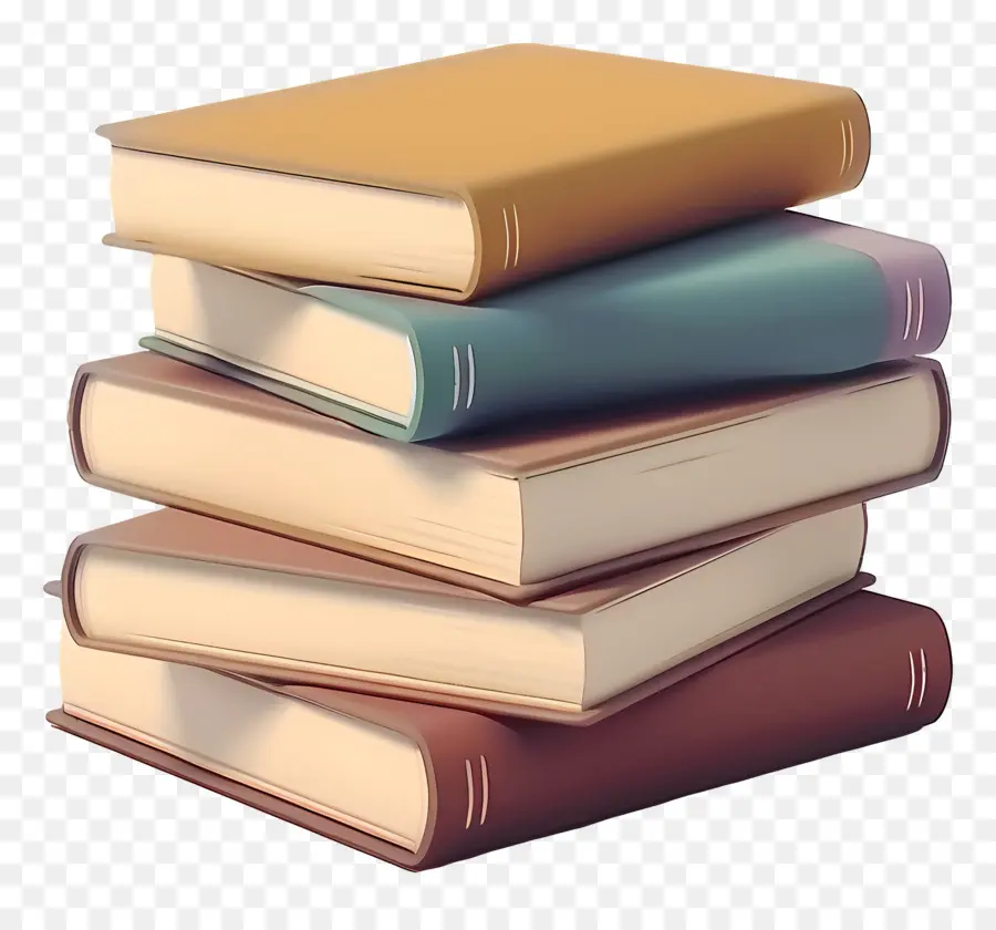 Livros Animados，Pilha De Livros PNG