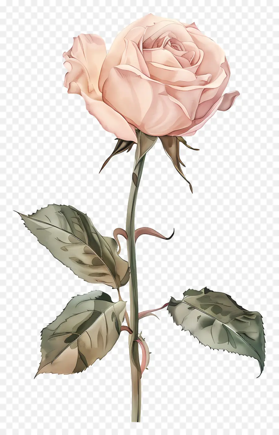 Aquarela Rosa，Rosas Cor De Rosa PNG