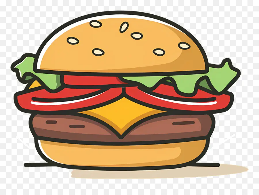 Hambúrguer Animado，X Burger PNG