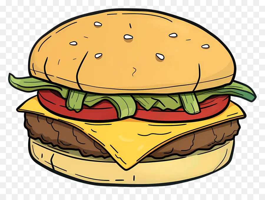 Hambúrguer Animado，X Burger PNG