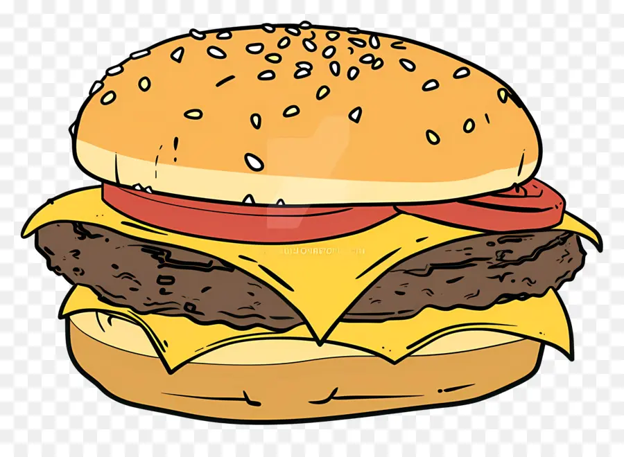 Hambúrguer Animado，X Burger PNG