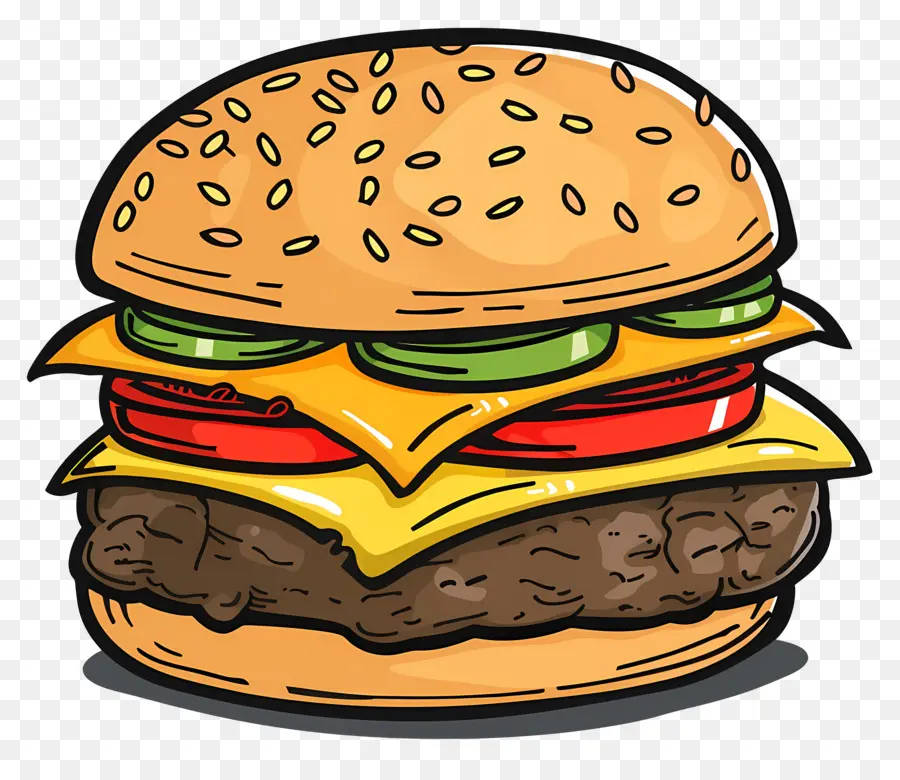 Hambúrguer Animado，X Burger PNG