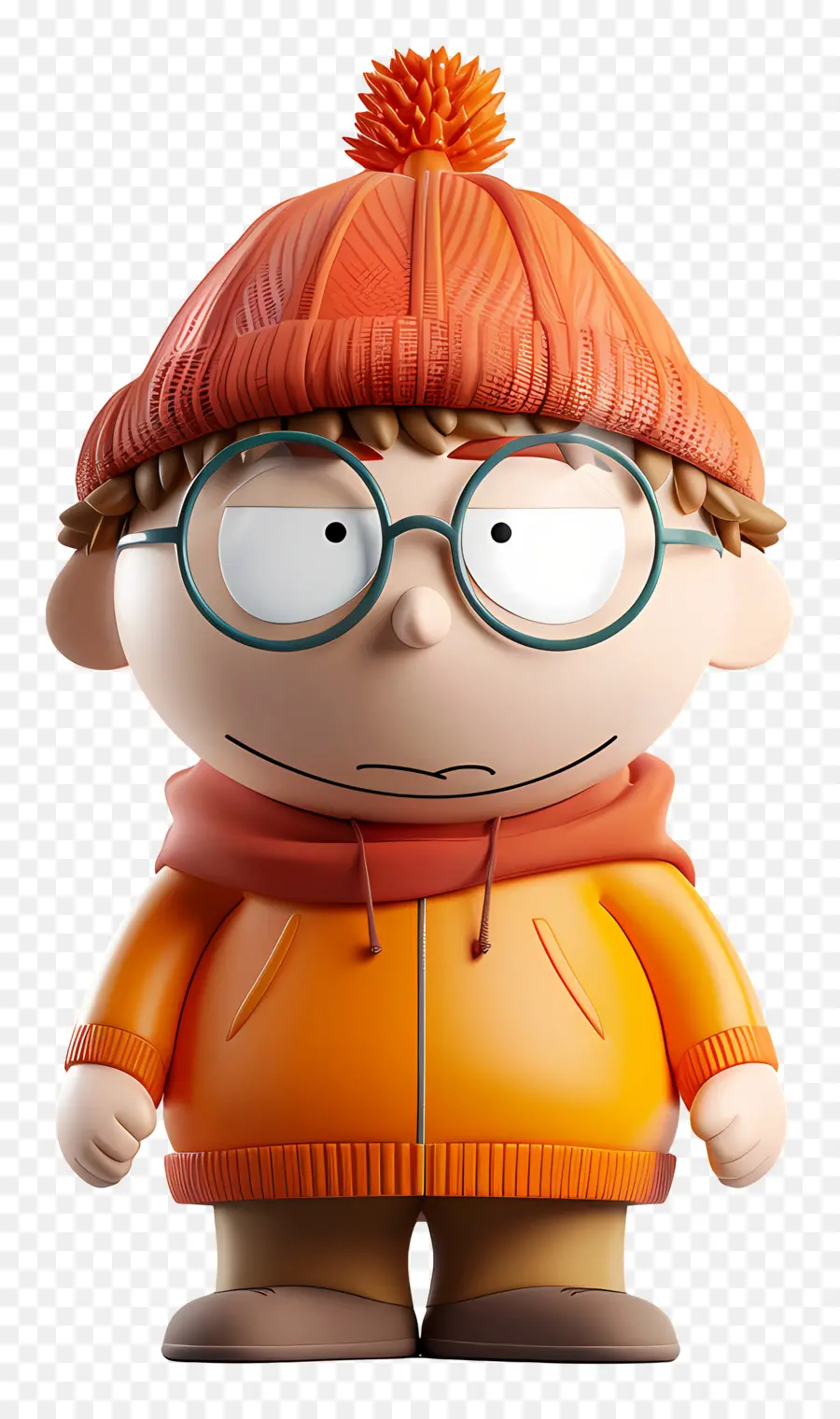 Eric Cartman，Personagem De Desenho Animado Com Roupa Laranja PNG