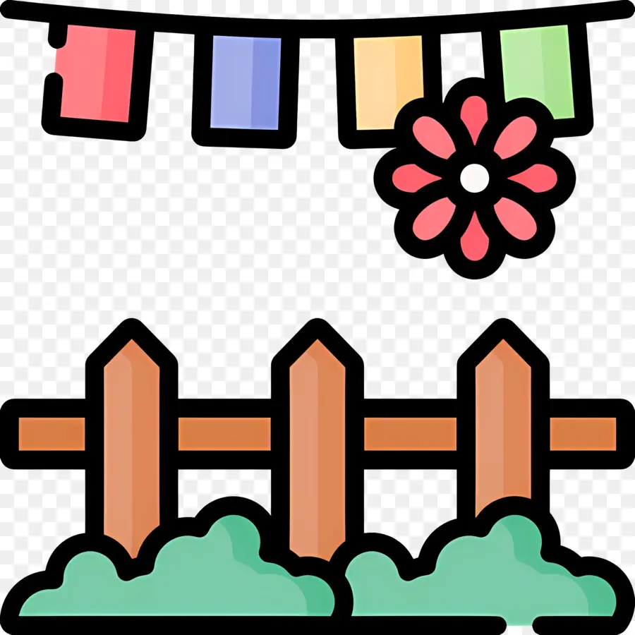 Bandeirinha Para Festa De Flores，Bandeiras Coloridas PNG