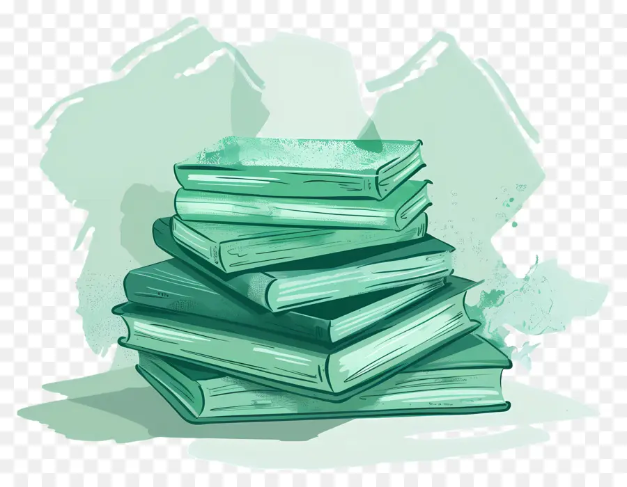 Livros Verdes，Pilha PNG