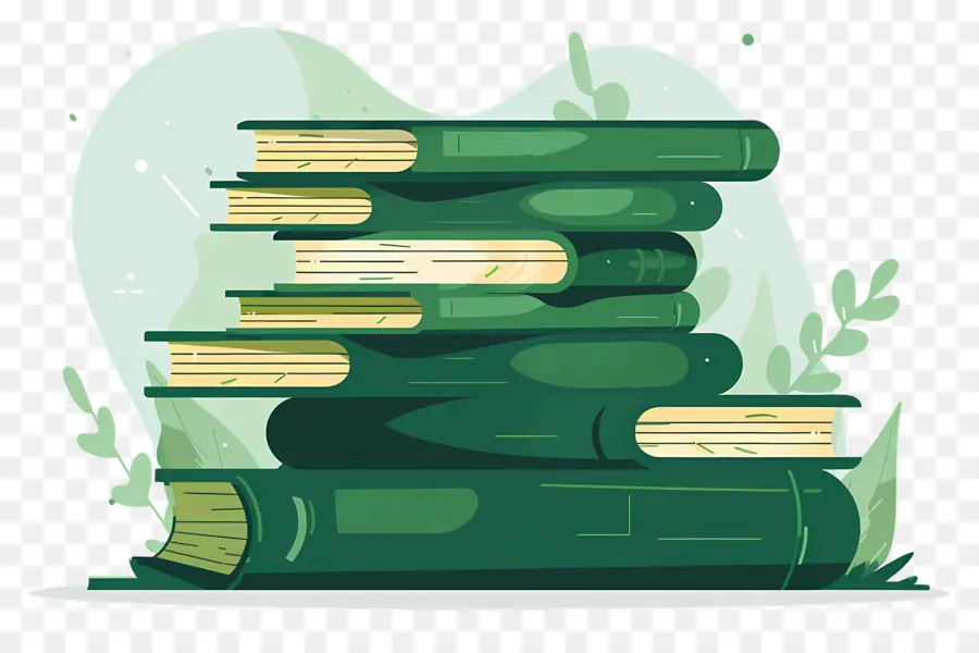 Livros Verdes，Pilha PNG