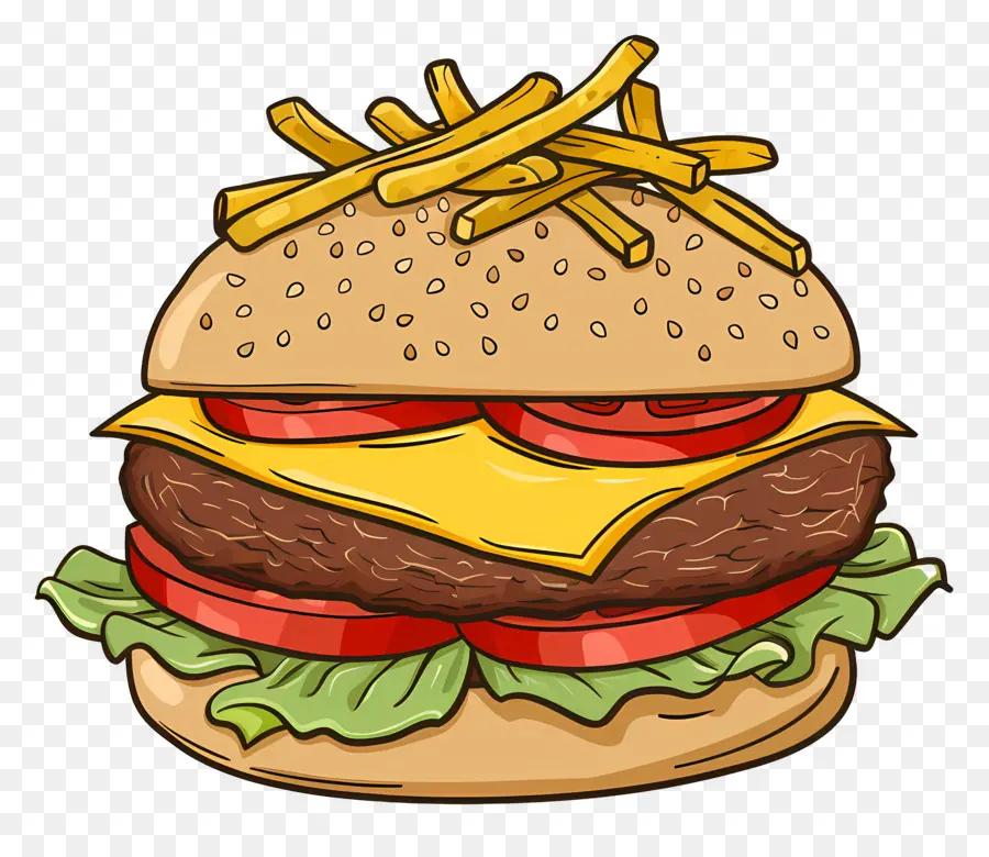 Hambúrguer Animado，X Burger PNG