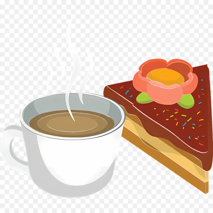 Café Da Manhã，Café E Bolo PNG