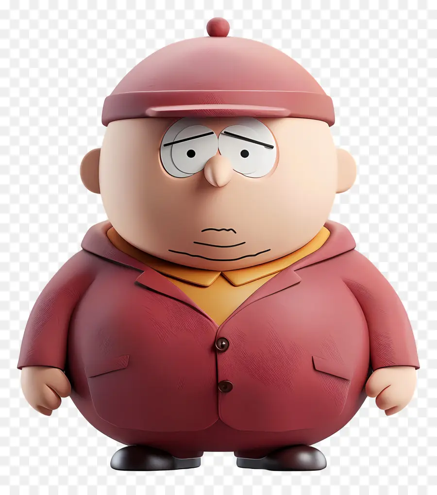 Eric Cartman，Personagem De Desenho Animado Com Chapéu Vermelho PNG