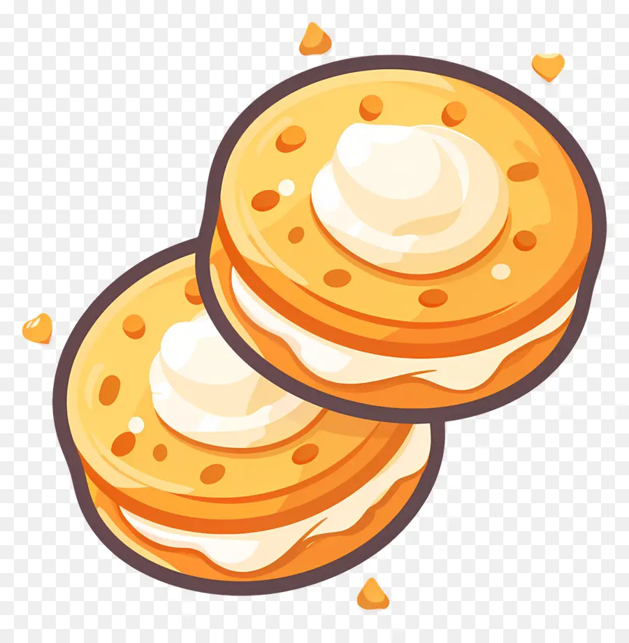 Biscoitos，Creme PNG