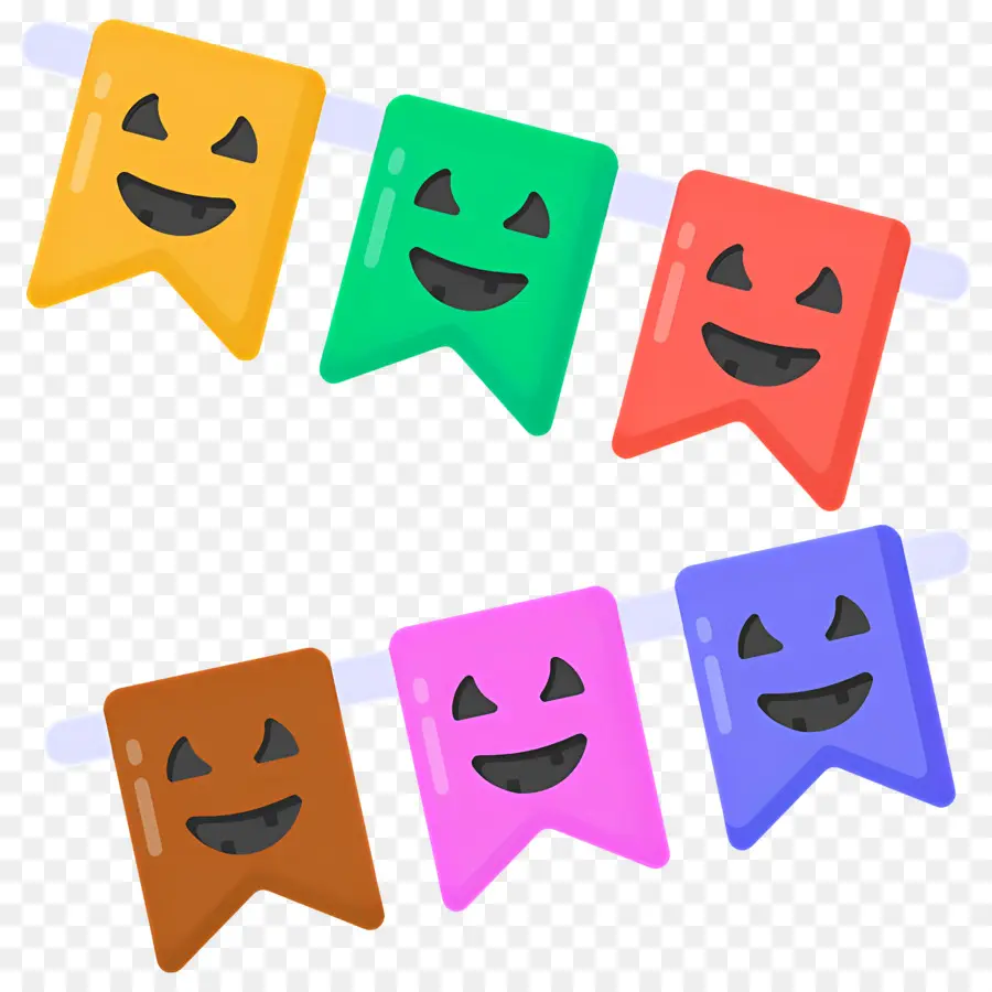 Bandeira De Halloween，Bandeiras De Halloween PNG