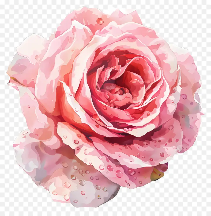 Aquarela Rosa，Rosa Rosa PNG