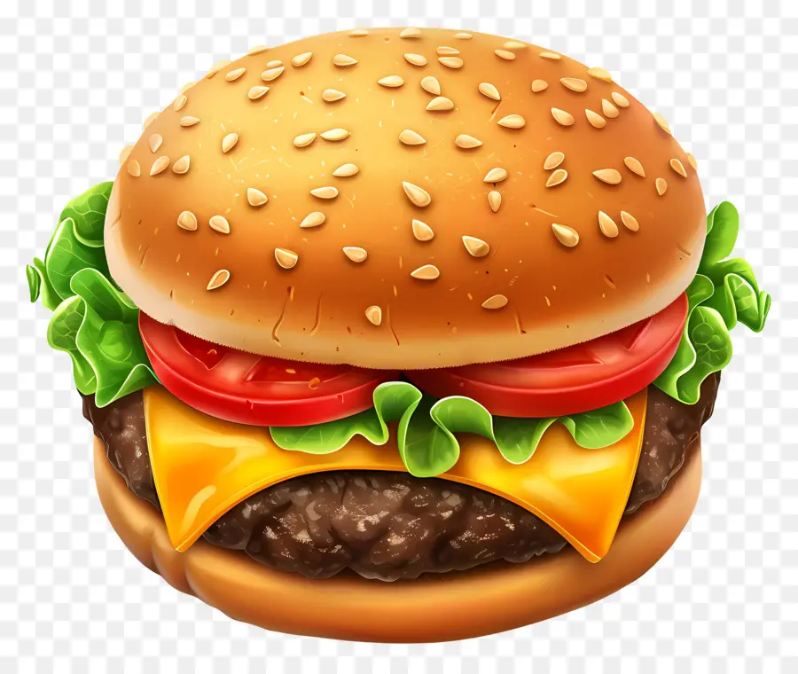 Hambúrguer Animado，X Burger PNG