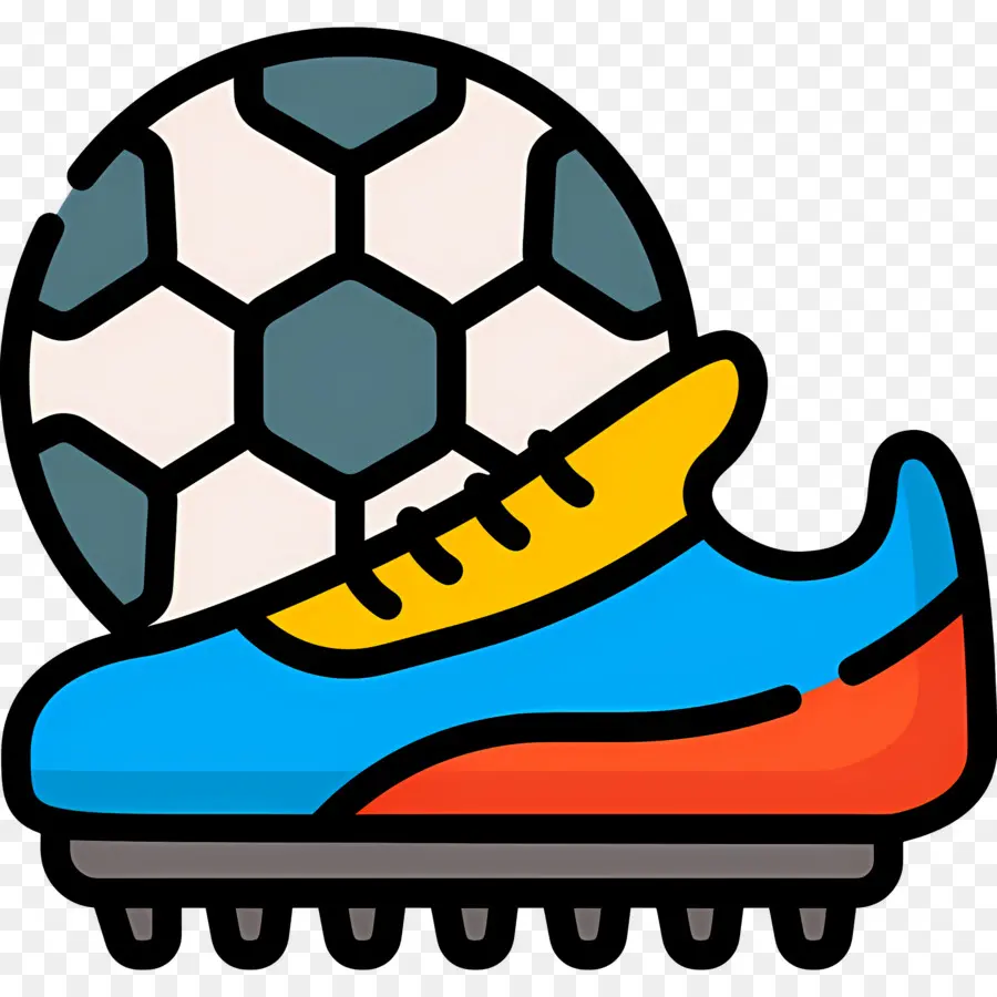 Chuteiras De Futebol，Chuteira E Bola De Futebol PNG