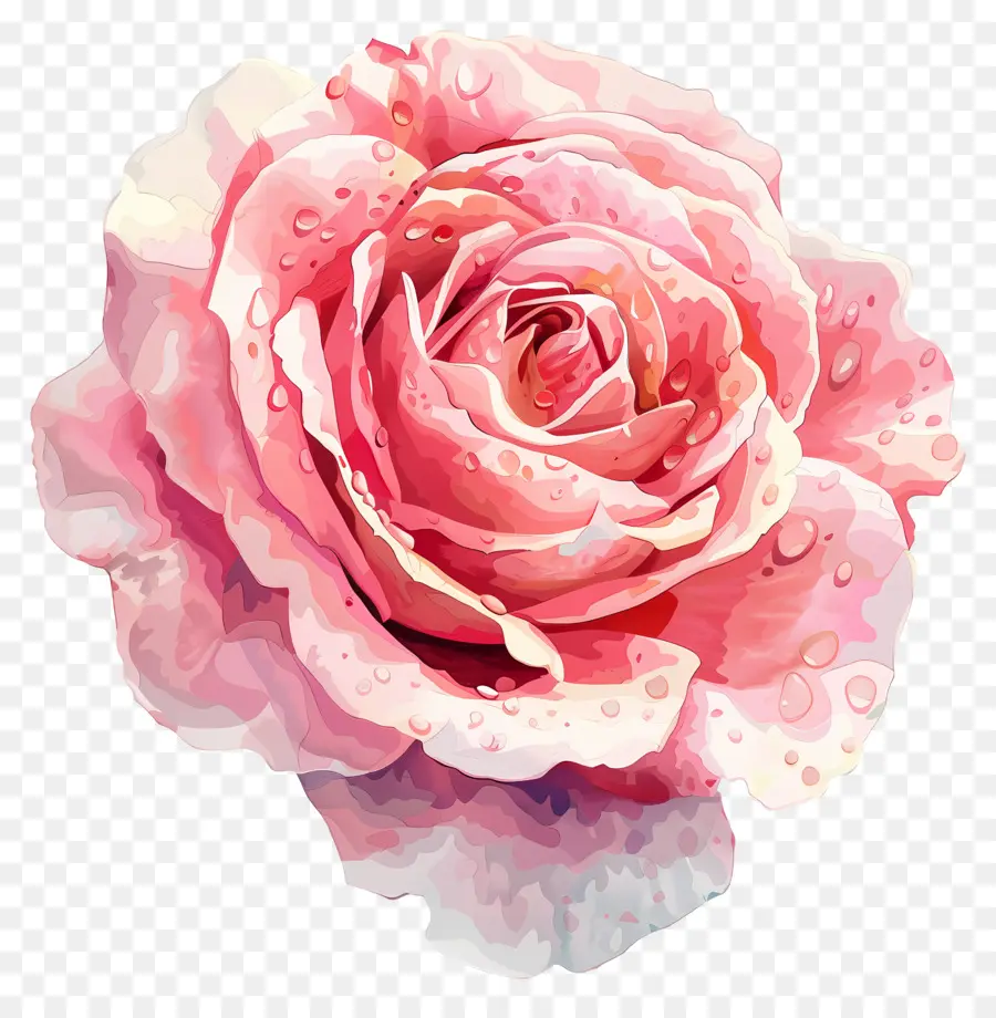 Aquarela Rosa，Rosa Roxa PNG