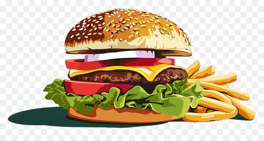 Hambúrguer Animado，X Burger PNG