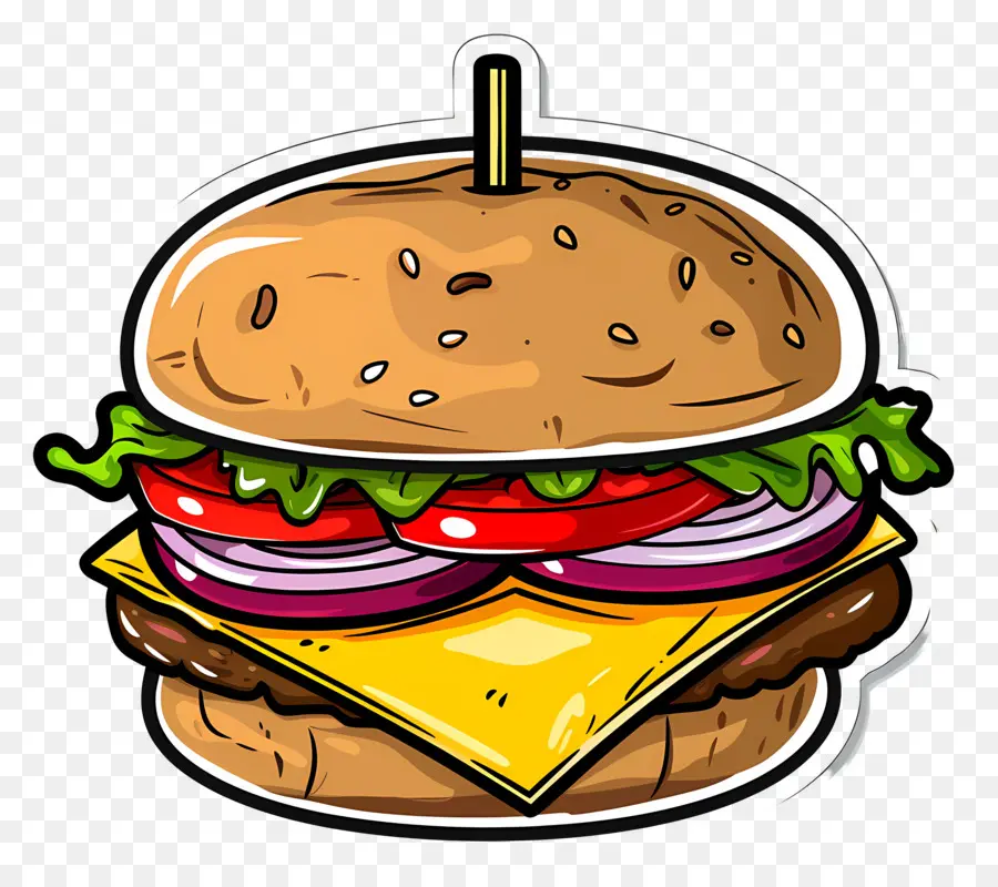 Hambúrguer Animado，X Burger PNG