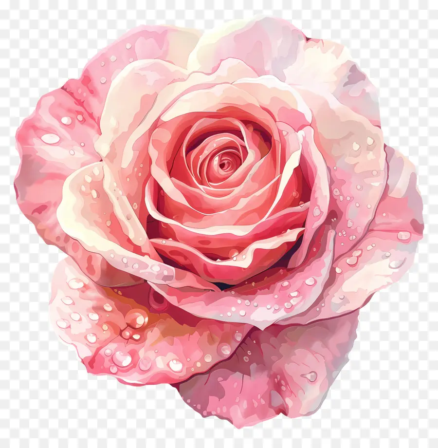 Aquarela Rosa，Rosa Rosa PNG