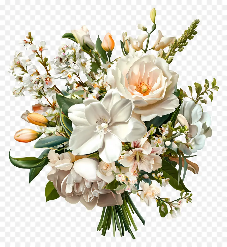 Flores De Casamento，Flores Brancas PNG