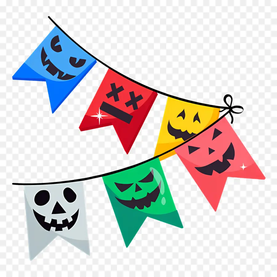 Bandeira De Halloween，Banners De Halloween PNG