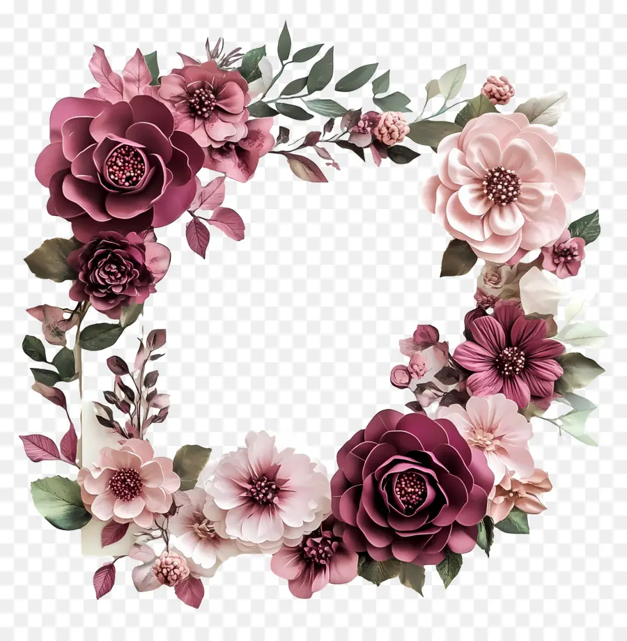 Flores De Casamento，Coroa De Flores PNG