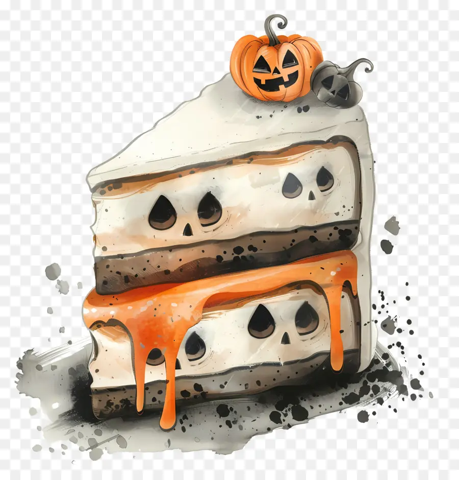 Bolo De Halloween，Sobremesa PNG