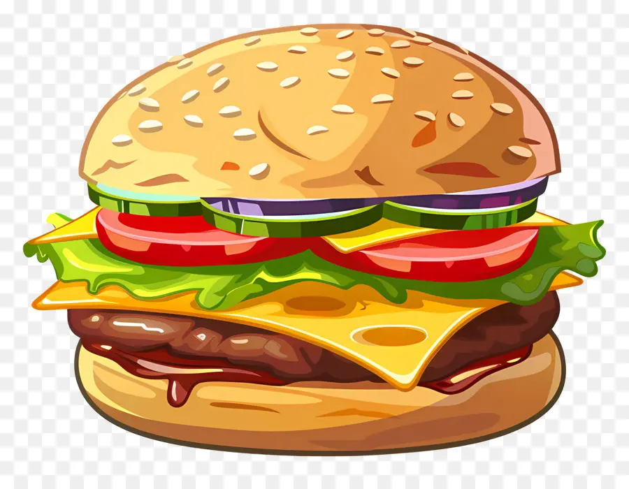 Hambúrguer Animado，X Burger PNG