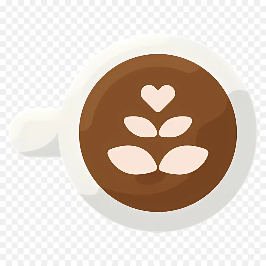 Café Capuccino，Arte Com Leite PNG