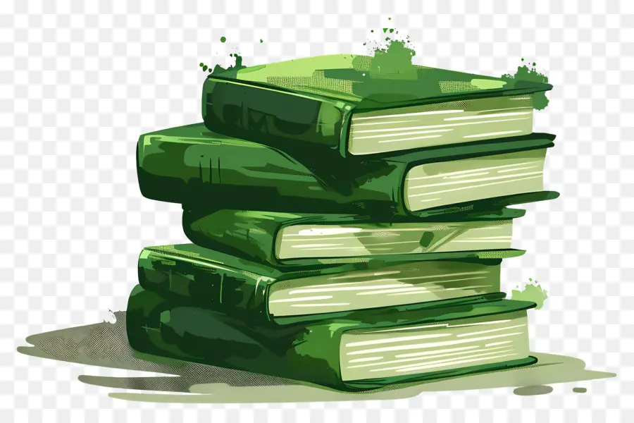 Livros Verdes，Pilha PNG