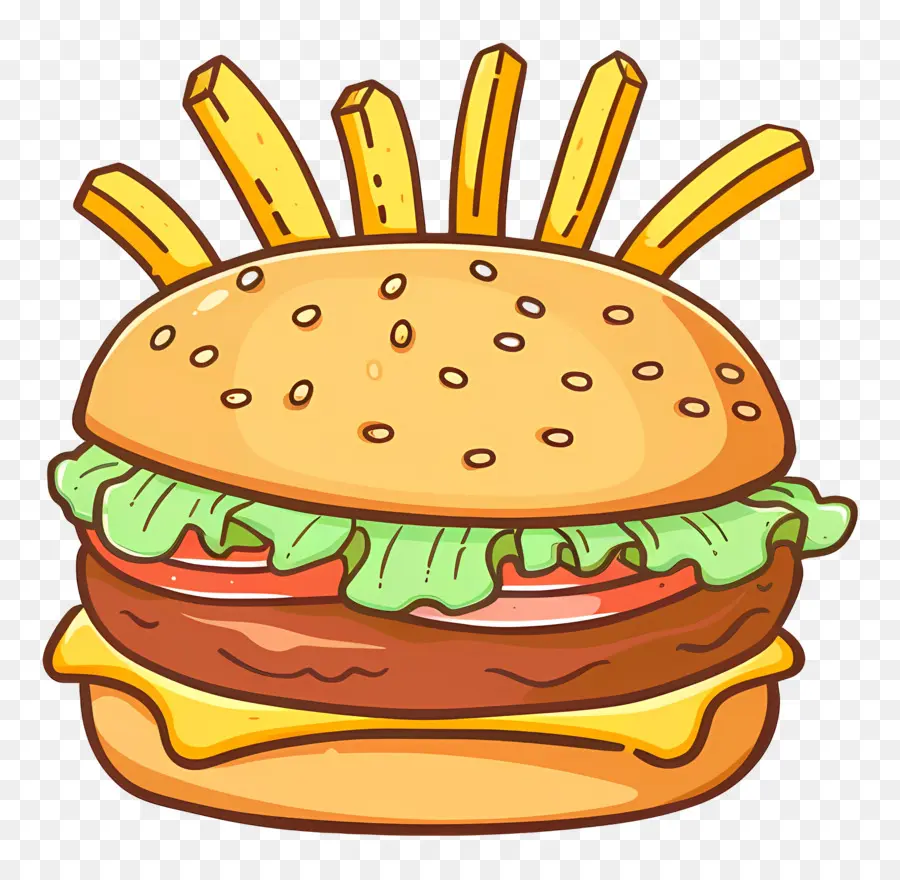 Hambúrguer Animado，Hamburger PNG