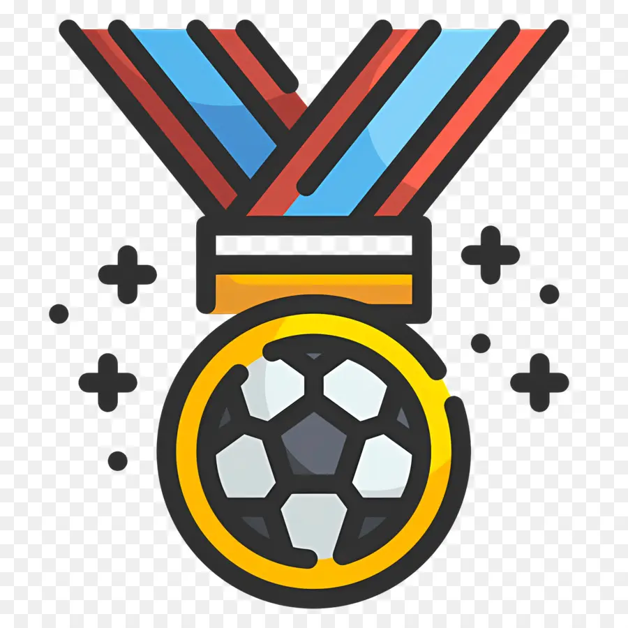 Clube De Futebol，Medalha De Futebol PNG