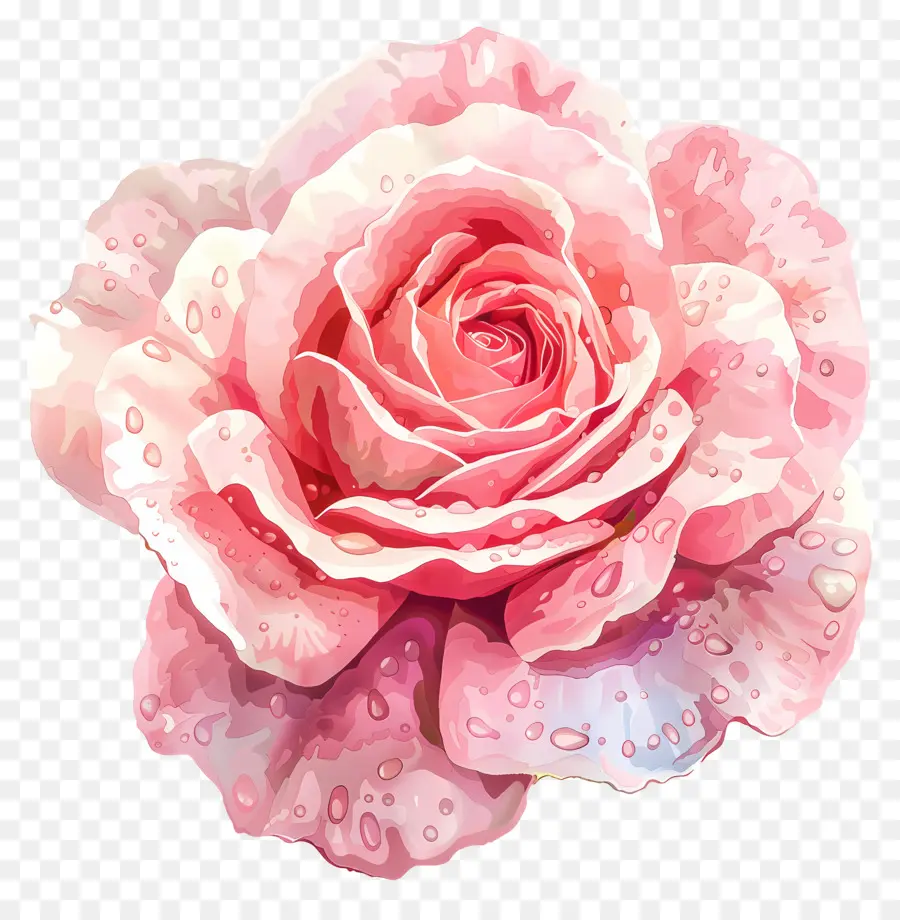 Aquarela Rosa，Rosa Rosa PNG