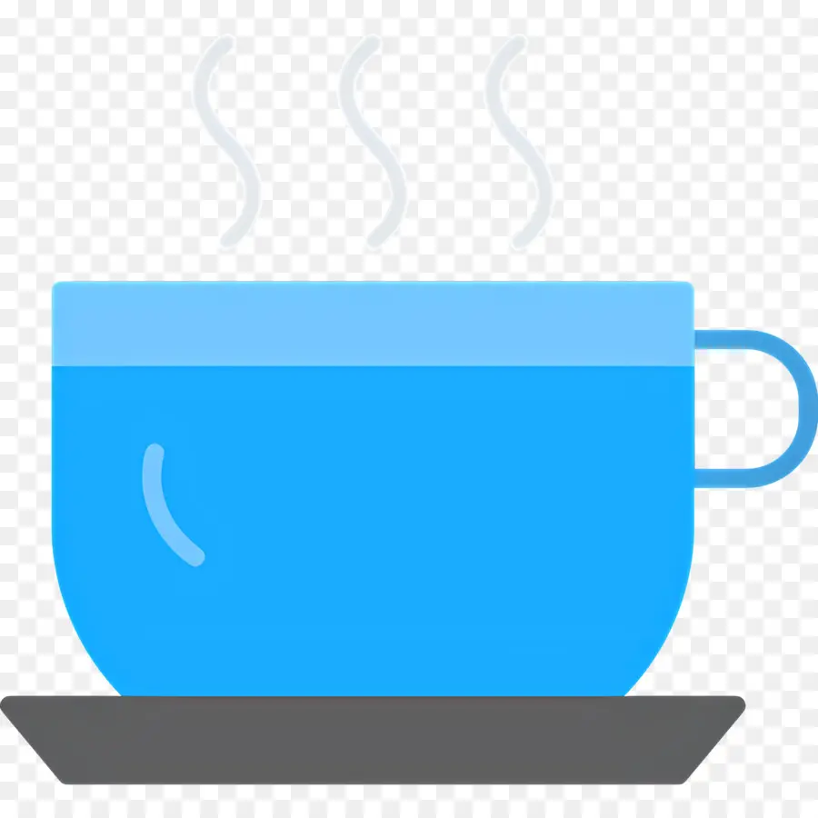 Café A Vapor，Taça Azul PNG