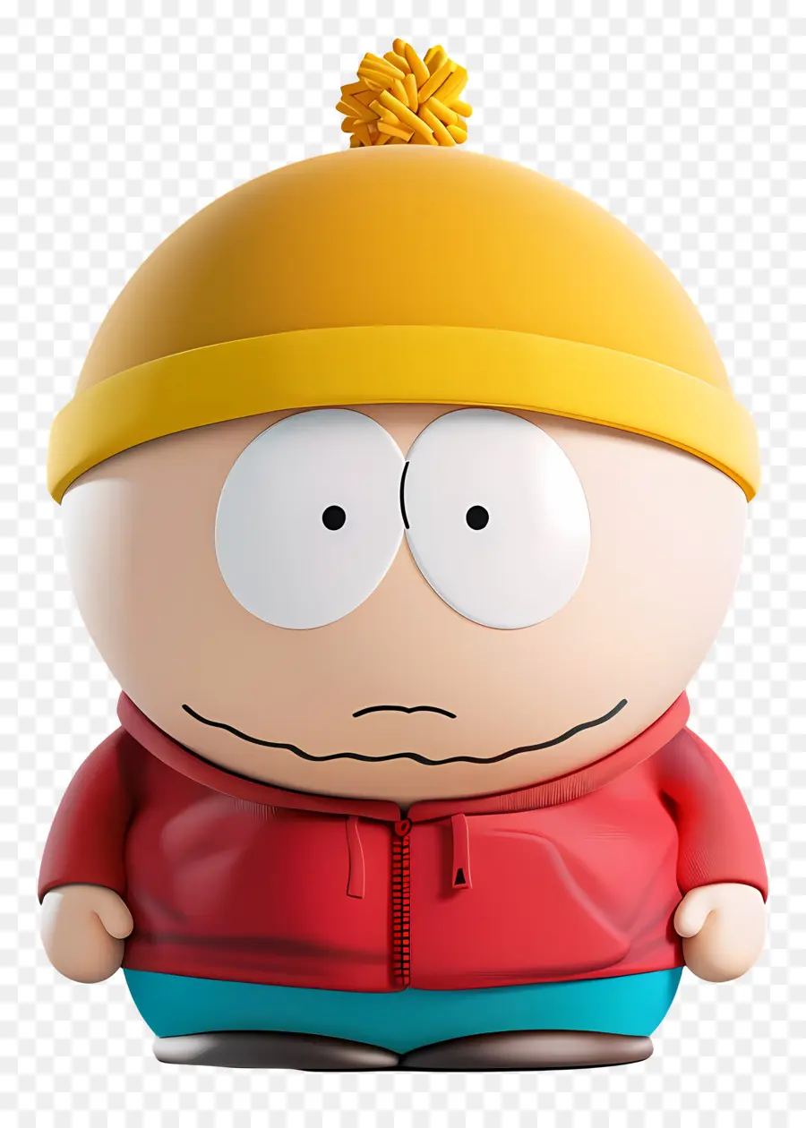 Eric Cartman，Personagem De Desenho Animado Com Chapéu Amarelo PNG