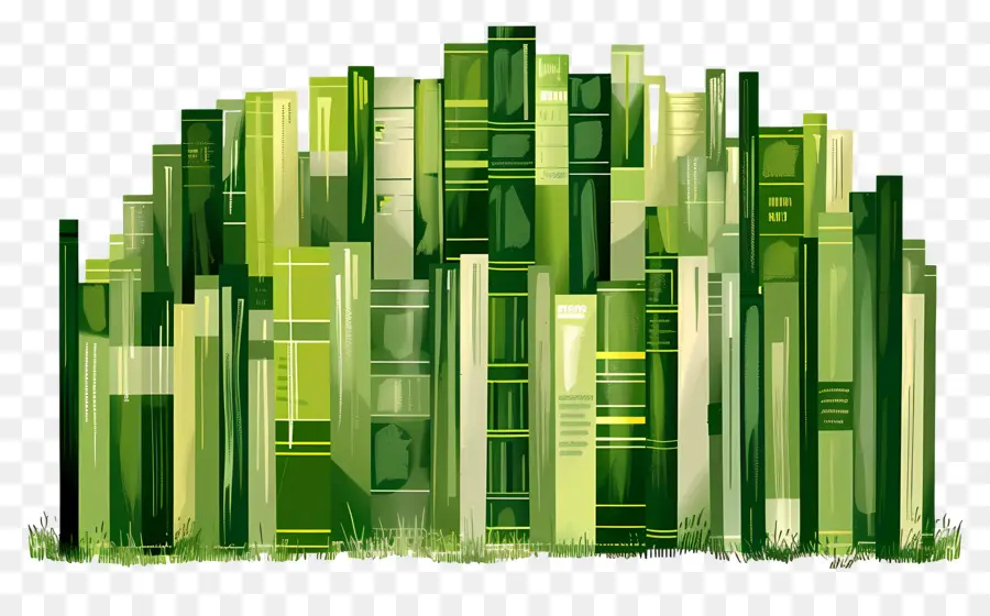 Livros Verdes，Pilha PNG