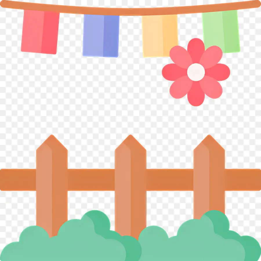 Bandeirinha Para Festa De Flores，Bandeiras Coloridas PNG